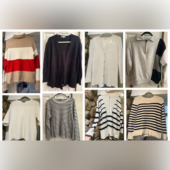 🧶 $250 Cozy Sweater Bundle Sizes S/M 8 pieces. Madewell, Eileen fisher, Diesel!